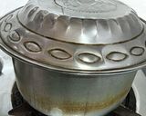 A picture of step 2 of Kala Chana chaat.