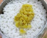 A picture of step 3 of Rice, dal, salad, mixed subzi carrot halwa.