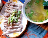 Hình bước làm 3 của món Canh bí xanh nấu thịt xay