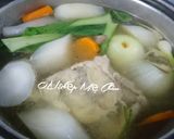 Hình bước làm 1 của món Nui gà đơn giản