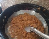 A picture of step 4 of Amaranth water chestnut flour halwa.