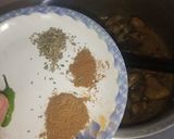 A picture of step 6 of Shaljam gosht.