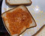 A picture of step 1 of Aloo mayo sandwich.