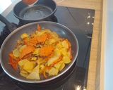 Foto del paso 4 de la receta: Solomillo, con patatas en salsa romesco