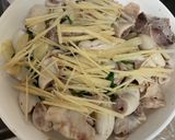 Hình bước làm 6 của món Dồi trường hấp dầu mè - phủ hành gừng [Eat Clean - Lose weight]