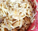 Une image de l'étape 5 de Tagliatelles fraîches maison au poulet champignons crème fraîche 😋.