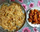 नूडल्स विथ गोभी मंचूरियन (Noodles with gobhi manchurian recipe in hindi) रेसिपी चरण 12 फोटो