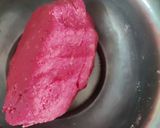 A picture of step 5 of Beetroot shakarpara.