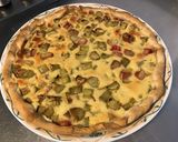 Une image de l'étape 9 de Tarte à la rhubarbe crème vanille et épeautre.