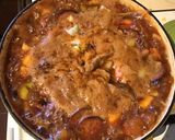 A picture of step 3 of California Farm Red Beans and Pork Stew in Herbes de Provence.