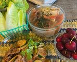 Hình bước làm 3 của món Canh cá ngót, squash xào thịt bò