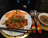 A picture of step 6 of Chinese fried rice.