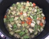 A picture of step 3 of Zucchini with Olive oil and Mint.