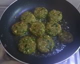 A picture of step 4 of Hara Chana kebab.
