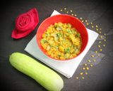 A picture of step 4 of Dudhi chana dal sabji.