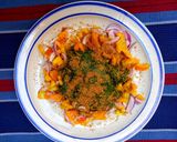 A picture of step 4 of Moringa local salad (kwadon zogale).