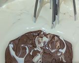 Foto langkah ke 3 dari resep Brownies Kukus Lapis Meses.