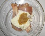 A picture of step 1 of Chicken Leg piece pakora.
