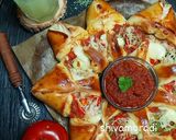 عکس مرحله 6 از دستور پیتزا ستاره ایی🍕⭐