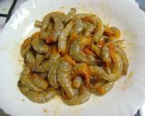 A picture of step 1 of Chettinad Prawn Pepper Fry.