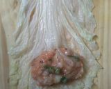 Foto langkah ke 4 dari resep Sawi Roll Isi Ayam Udang.