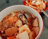 Foto langkah ke 7 dari resep Jjamppong (Korean Spicy Noodle Soup).