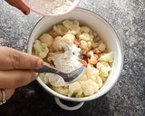 A picture of step 4 of Crispy Saucy Cauliflower.