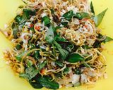 Hình bước làm 3 của món Nộm hoa chuối