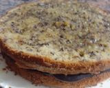 Foto del paso 4 de la receta: 04. Bizcochuelo de nuez de cumpleaños - relleno chocolate y crema capuchino - "Torta colonia suiza"