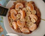 Foto del paso 10 de la receta: Tortita para merienda o desayuno con avena,harina integral y frutas..💪💜