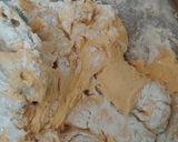 A picture of step 15 of Funfetti orange cake with hidden heart.