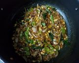 A picture of step 3 of Tamarind poha.