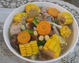 Hình bước làm 1 của món Canh sườn hạt sen