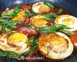 Foto langkah ke 4 dari resep Telur ceplok kecap manis.