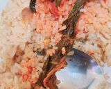 Foto langkah ke 7 dari resep NASI GORENG KIMCHI TOPPING IKAN ASIN NUGGET 🇰🇷🍯🌿.