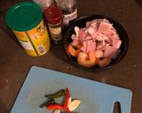 รูปขั้นตอนการทำที่ 1 ของ กุ้งเบค่อนผัดพริกขี้หนู