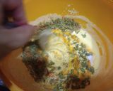 A picture of step 1 of Gujrati Khatti meethi kadhi.