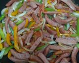 A picture of step 8 of Sausage Fajitas.
