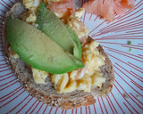 A picture of step 5 of Scrumpteous scrammbled egg toast.