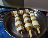 A picture of step 3 of Chicken Cheese Seekh Kababs.