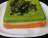 A picture of step 6 of Tri Colour Dhokla.
