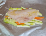 Foto del paso 3 de la receta: Merluza en papillote con verduras
