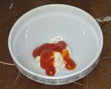 A picture of step 1 of Burger sauce.