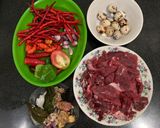 Foto langkah ke 1 dari resep Dendeng Batokok Pedas (Merah).