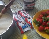صورة لخطوة 1 من وصفة طريقة بسيطة لعمل الكريب مع الشوكولاتة بالموز والفراولة 😍😍