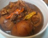 Foto langkah ke 3 dari resep Brongkos Tahu Telur.
