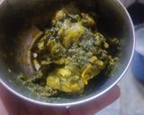 A picture of step 3 of Methi aloo.
