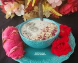 A picture of step 5 of Dragon Fruit Sago Rose Dryfruits Dessert - Fusion Fasting Healthy Dessert.