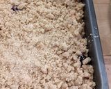 A picture of step 8 of Keep-warm apple + blackberry crumble w/ hazelnut top.