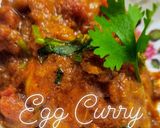 A picture of step 2 of BHUT JOLOKIA EGG CURRY (Named by me).
